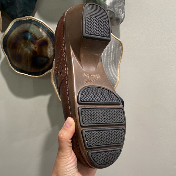 Dansko Brown Leather Clogs Size 10.5 41 - Picture 11 of 11